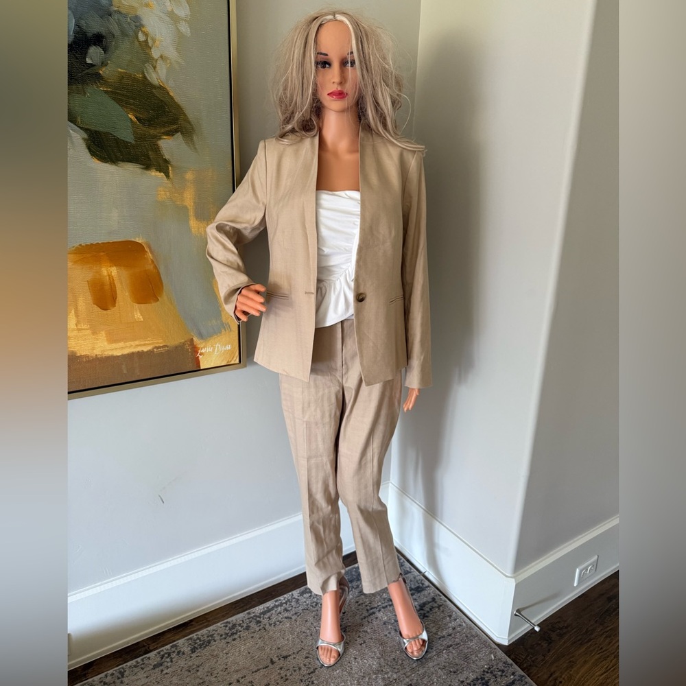 NWT Never Worn Suit by Ann Taylor — Beige Tan Stylish Look!